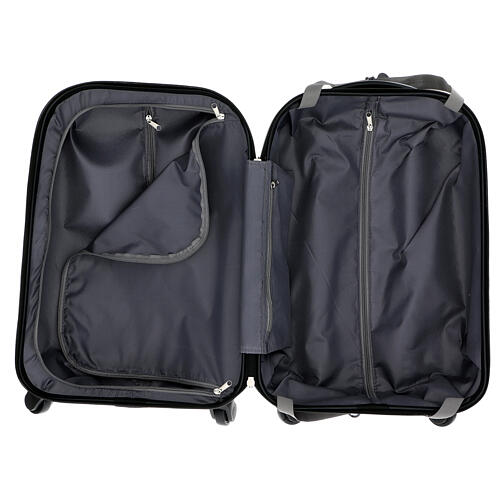 Trolley case, ABS and golden jacquard lining, travel mass kit, 35x55x20 cm 4