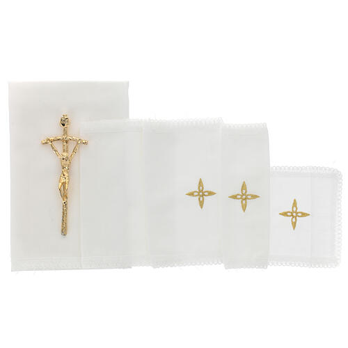 Trolley do celebracji z abs i złotym żakardem, 35x55x20 cm 12