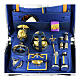 Mass kit suitcase abs and blue lining 50x40x20 cm s2