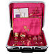 Mass kit suitcase for celebration abs and crimson fabric 50x40x20 cm s1
