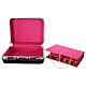 Mass kit suitcase for celebration abs and crimson fabric 50x40x20 cm s9