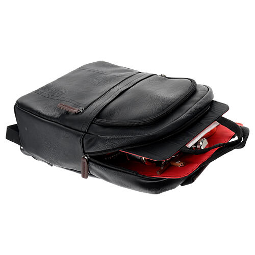 Imitation leather backpack with celebration kit 40x30x10 cm 16