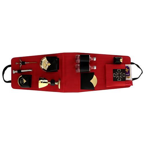 Złoty zamszowy plecak z pełnym wyposażeniem, 40x30x10cm 2