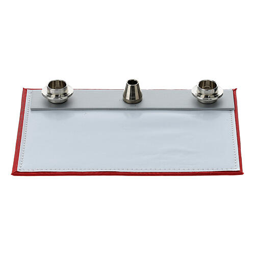 Złoty zamszowy plecak z pełnym wyposażeniem, 40x30x10cm 8