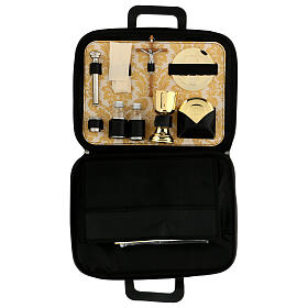 Rigid briefcase with travel mass kit