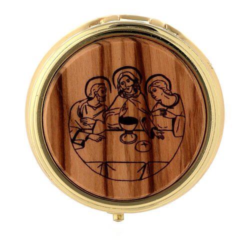 Holyart Teca Placca Agnello Immolato - 53 Mm, Ottone, Porta Ostie 6 Pz.