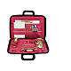 Travel mass kit of eco-leather with red lining, 12x16x2.5 in s1