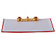 Travel liturgy mass kit 30x40x6 cm crimson faux leather interior s6