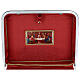 Travel liturgy mass suitcase interior red satin 35x45x15cm Last Supper s2