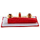 Travel liturgy mass suitcase interior red satin 35x45x15cm Last Supper s13