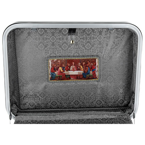 Mass celebration suitcase gray satin 35x45x15cm 11