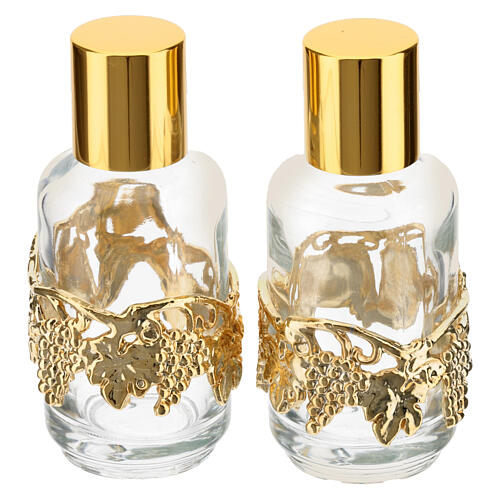 Black leather celebration bag with golden lining, 6x8x4 in 6