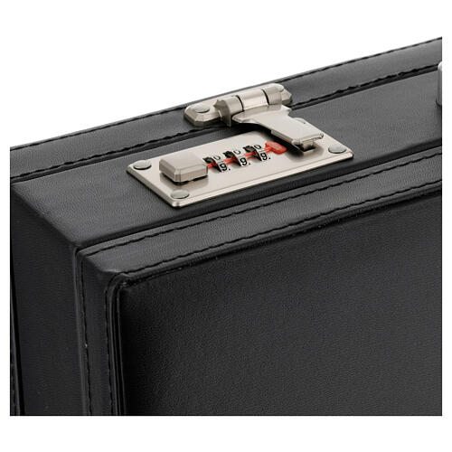 Deluxe eco-leather attaché case with celebration kit, violet satin 13