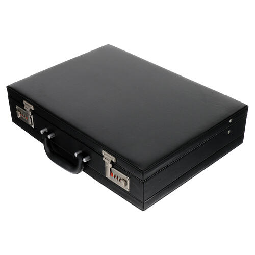 Deluxe eco-leather attaché case with celebration kit, violet satin 14