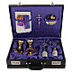 Deluxe eco-leather attaché case with celebration kit, violet satin s1