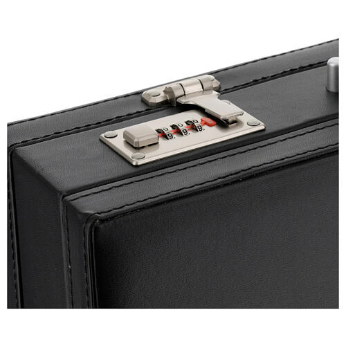 Deluxe eco-leather attaché case with Celebration kit, red satin lining 17