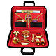 Complete mass kit with case Alpha Omega red satin 30x40 cm s1