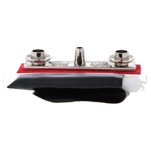 Painel de celebração para mochila cetim vermelho adamascado 35x30 cm 5