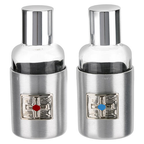 Complete mass kit panel for suitcase 35x25 cm in blue satin 8