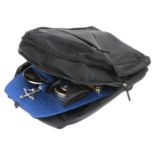 Complete mass kit backpack blue interior in waterproof fabric 6