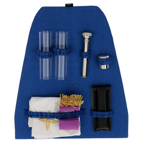 Complete mass kit backpack blue interior in waterproof fabric 10