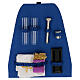 Complete mass kit backpack blue interior in waterproof fabric s10