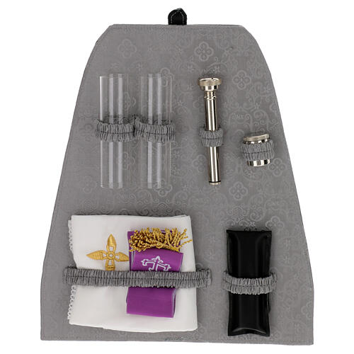 Sac-à-dos kit célébration tissu imperméable noir intérieur satin gris 9