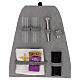 Sac-à-dos kit célébration tissu imperméable noir intérieur satin gris s9