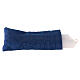 Borsa celebrazione pelle blu interno kit ottone dorato 25x30x10 cm s13