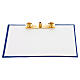 Complete mass kit blue leather with golden brass kit 25x30x10 cm s8