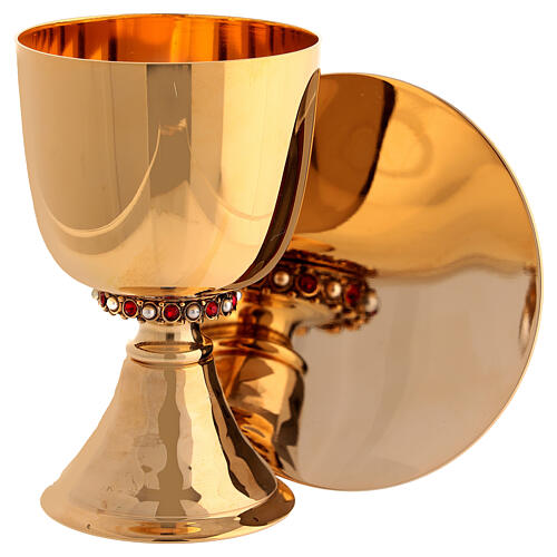 Maleta de luxo para celebração em brocado dourado e veludo, 14x18x4 in 2