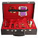 Black leatherette mass kit suitcase, 35x20x10 cm s1