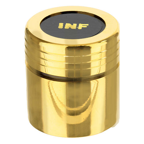 Black faux leather backpack with yellow interior for celebration kit, 16x12 in 7