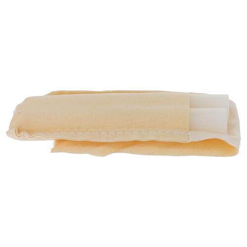 Black faux leather backpack with yellow interior for celebration kit, 16x12 in 14