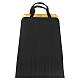 Mochila de cuero sintética negro interior amarillo para celebraciones con set 40x30 cm s18