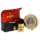 Valigia set da messa vera pelle interno raso rosso s10