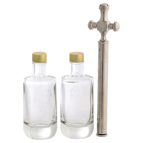 Church mass kit suitcase in genuine leather with red satin lining 9