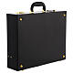 Church mass kit suitcase in genuine leather with red satin lining s14