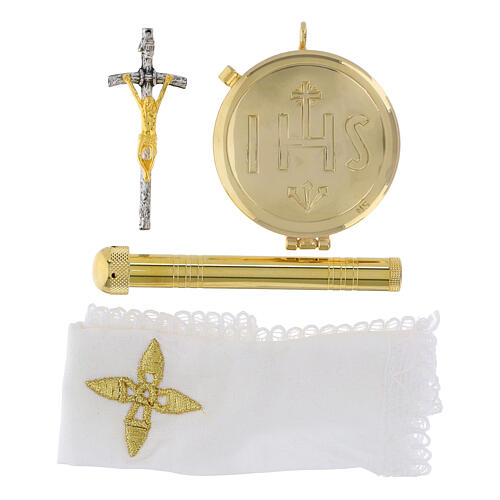 Estuche para viático flocado con Cordero 7 sellos 3
