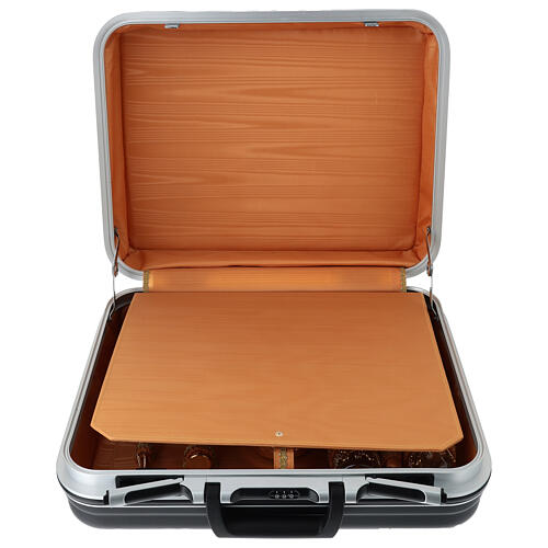 Suitcase mass travel kit with orange interior and PX embroidery 4