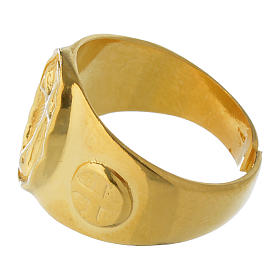 Bishop Ring in gold plated silver 925 s4