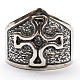 Bishop Ring made of silver 925 with cross s3