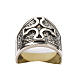Bishop Ring made of silver 925 with cross s6