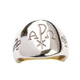 Bischofsring Alpha und Omega Silber 925 s6