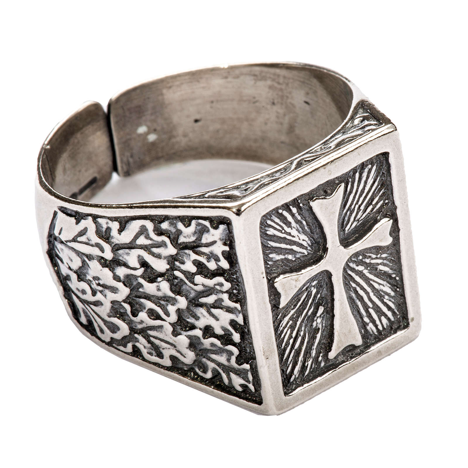 Bishop Ring, silver 925 with cross decoration 3