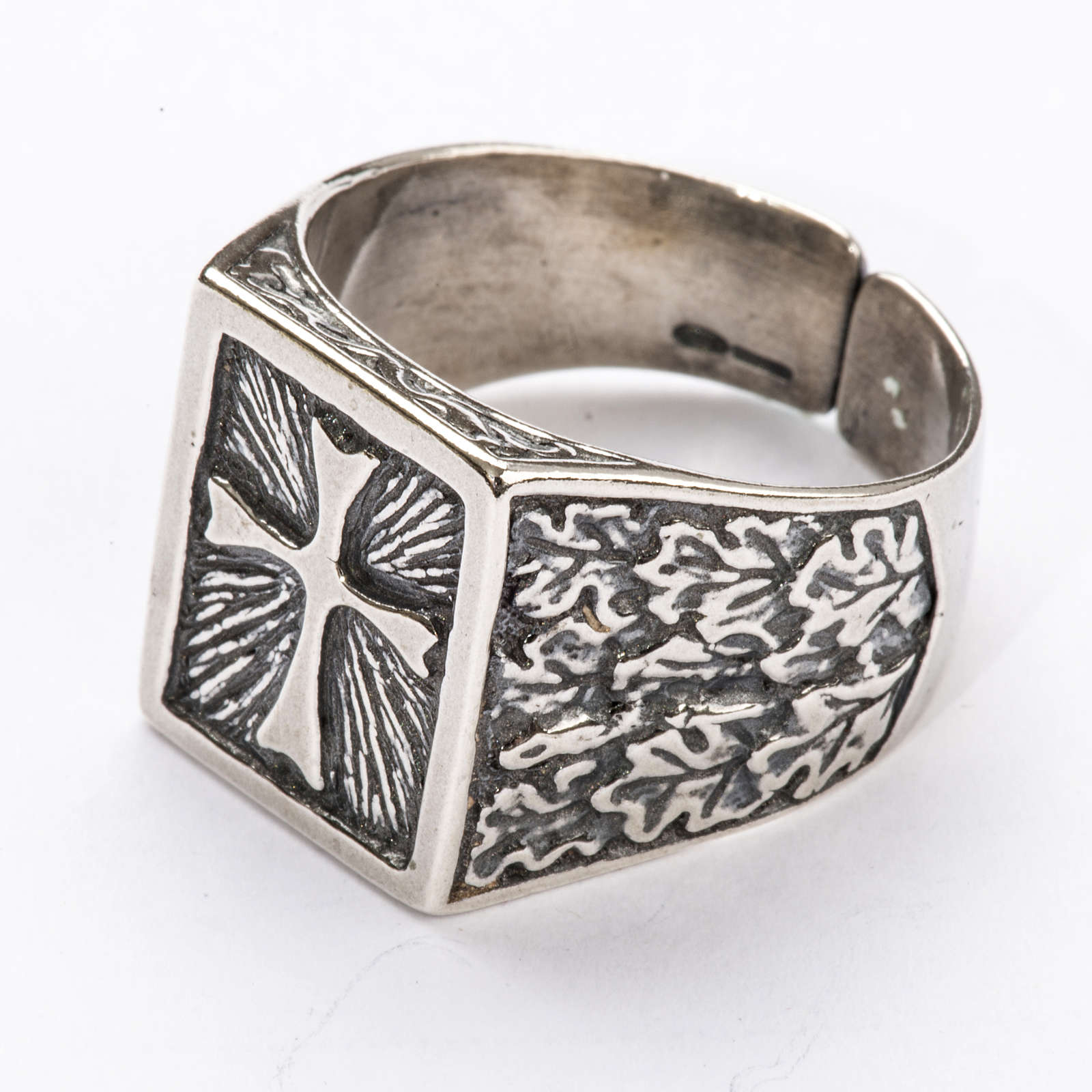 Bishop Ring, silver 925 with cross decoration 3