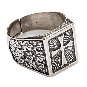 Bishop Ring, silver 925 with cross decoration