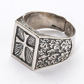 Bishop Ring, silver 925 with cross decoration