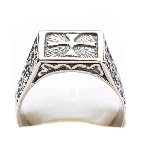 Bishop Ring, silver 925 with cross decoration 5