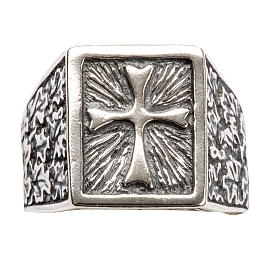 Bishop Ring, silver 925 with cross decoration s4